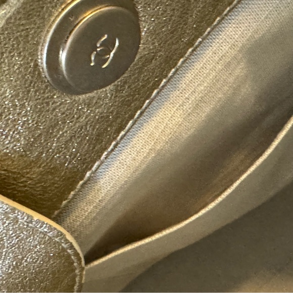 Limited Edition ! NWT Large Gold Calfskin Chanel Deauville Tote - Picture 11 of 15